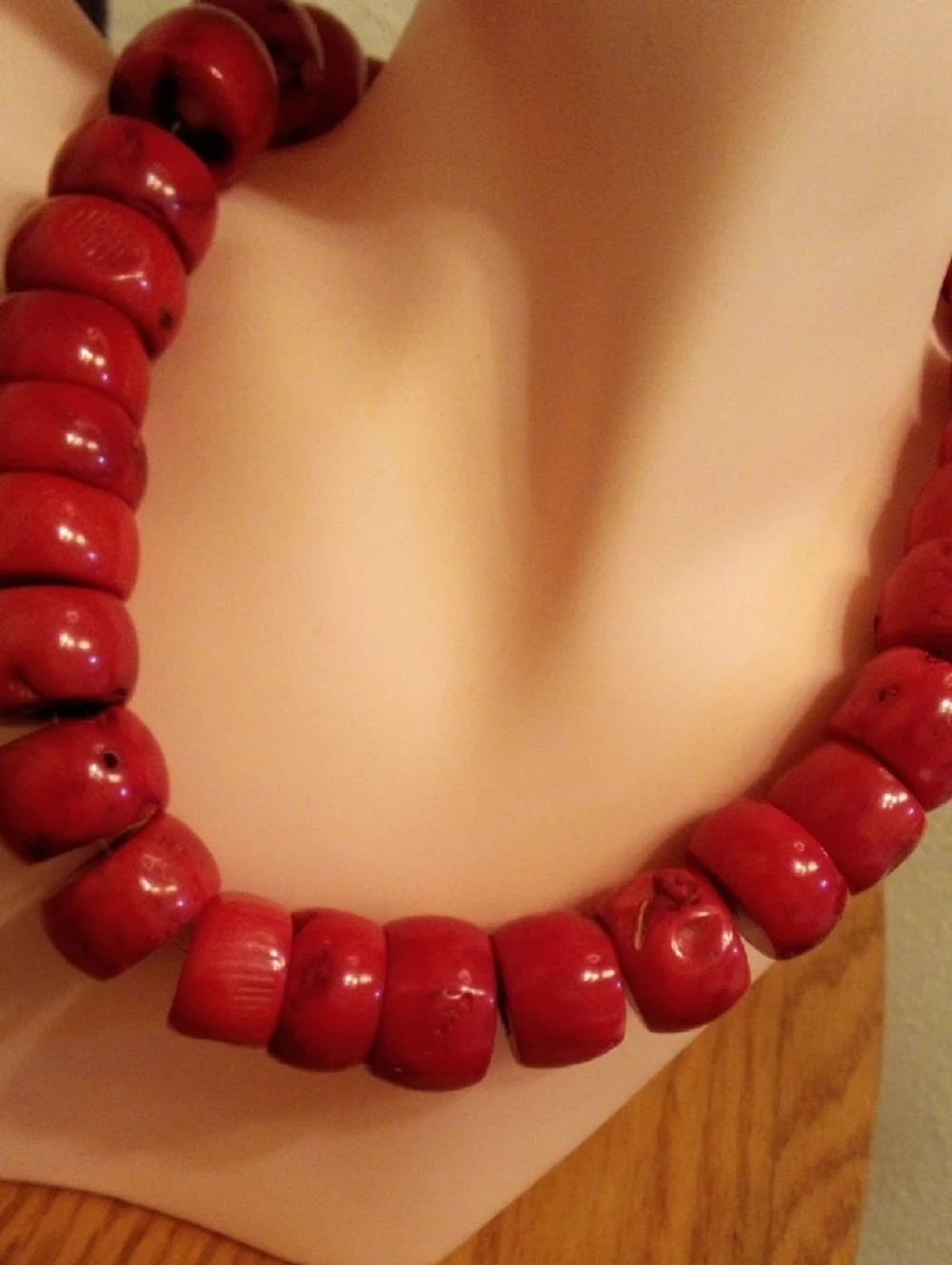 Bold Red Chunky Bead Necklace - Women Jewelry